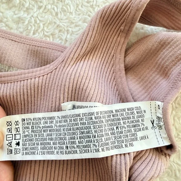 Forever 21 Ribbed Mauve Crop Top - Picture 4 of 6